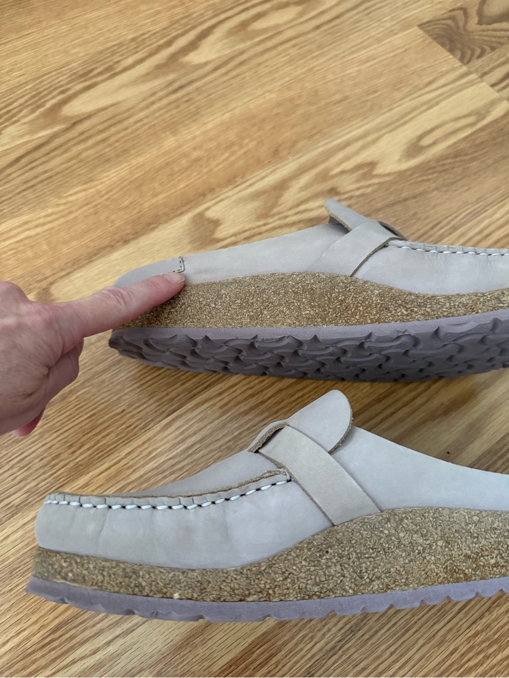 Birkenstock Buckley Clogs in Stone sz 39 - Picture 8 of 8